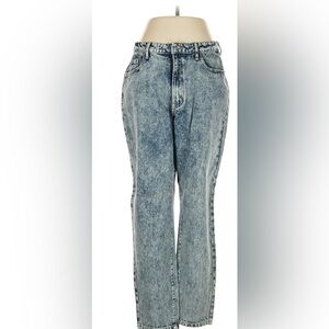 Misguided Women's Blue Acid Wash Jeans